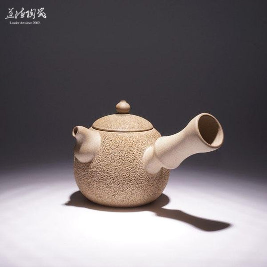 beige sandy clay Zen Cloud Ice smoke Teapot - LEADER 益德 | 居家設計藝品・人文茶器・空間美學作品