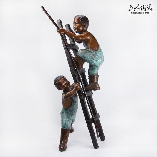 Support Each Other - Bronze Sculpture Design - LEADER 益德 | 居家設計藝品・人文茶器・空間美學作品